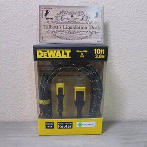 DeWalt Micro USB to USB 10 ft / 3.0 M Android Charging Cord DXMA1311323
